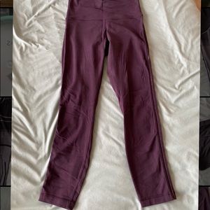 Maroon lululemon leggings